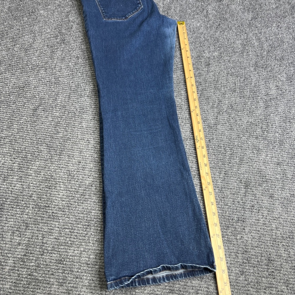 Lauren Ralph Lauren Women 14 Dark Wash Bootcut Jeans Blue Stretch Denim Mid Rise - Picture 7 of 8